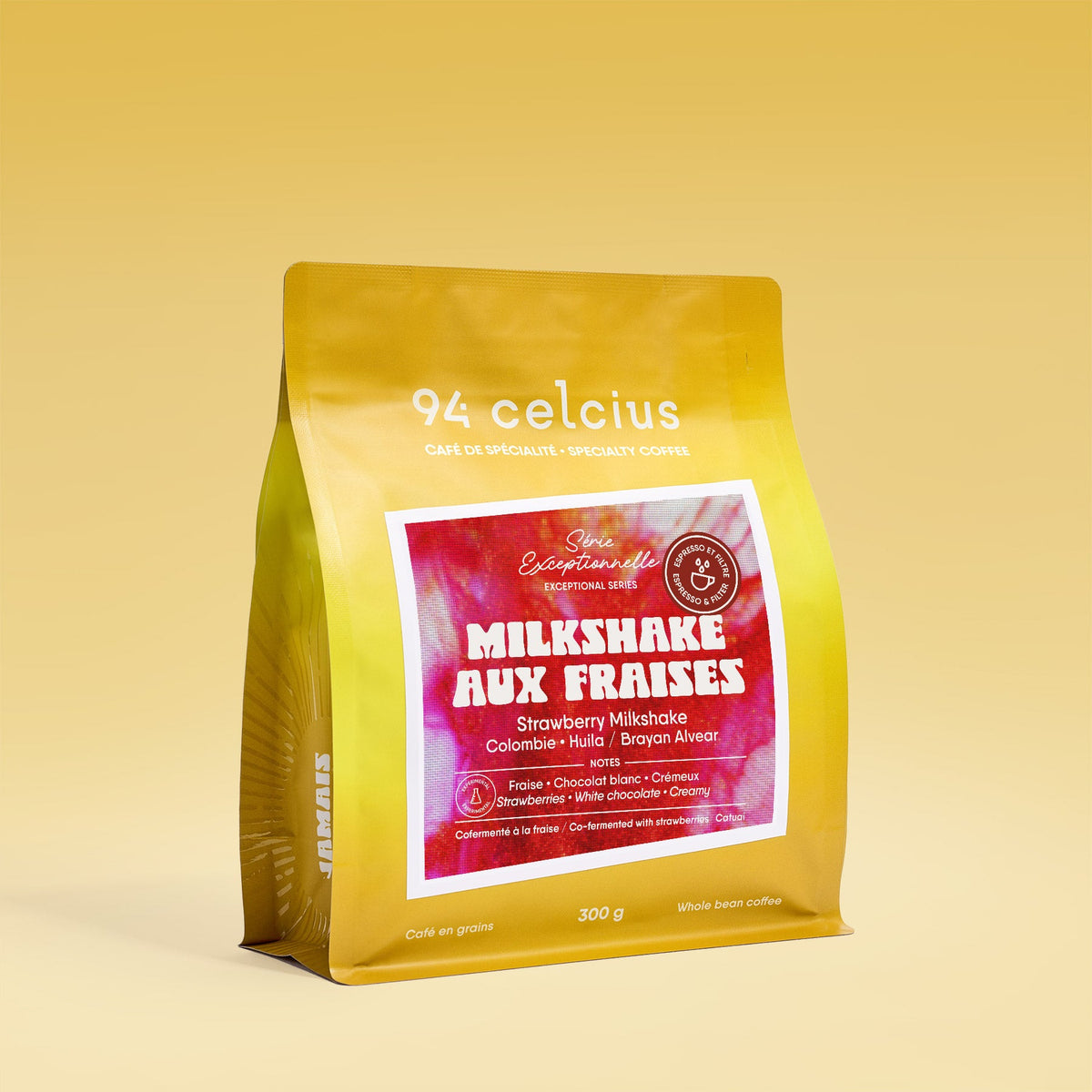 Milkshake aux Fraises (Brayan Alvear) - Colombie cofermenté à la fraise