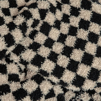 Tap Shoe & Rainy Day Check Print Extended Throw