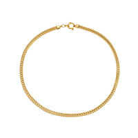 ALICE Gold: Chunky Link Chain Necklace with Ring Fastener Pendant