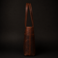Classic Brown Leather Tote Bag
