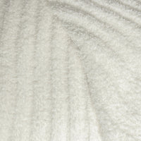 White Ribbed Extended Throw