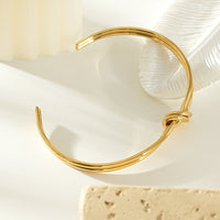 VANDA Gold: Modern Double Strand Metal Knot Bracelet