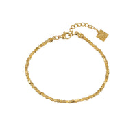 AMANI Gold: Geometric-Inspired Square Bead Bracelet
