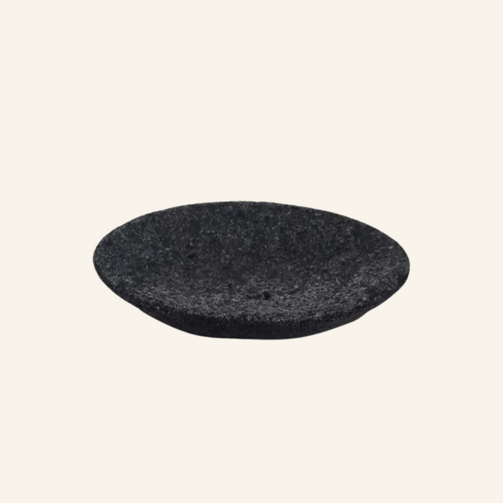Porte Savon en pierre volcanique noir anthracite