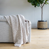 Blushing Beige & White Leopard 2.0 Print Extended Throw