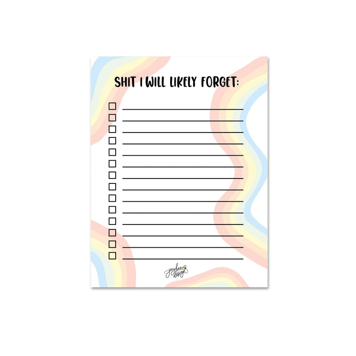 Shit I Will Likely Forget Notepad