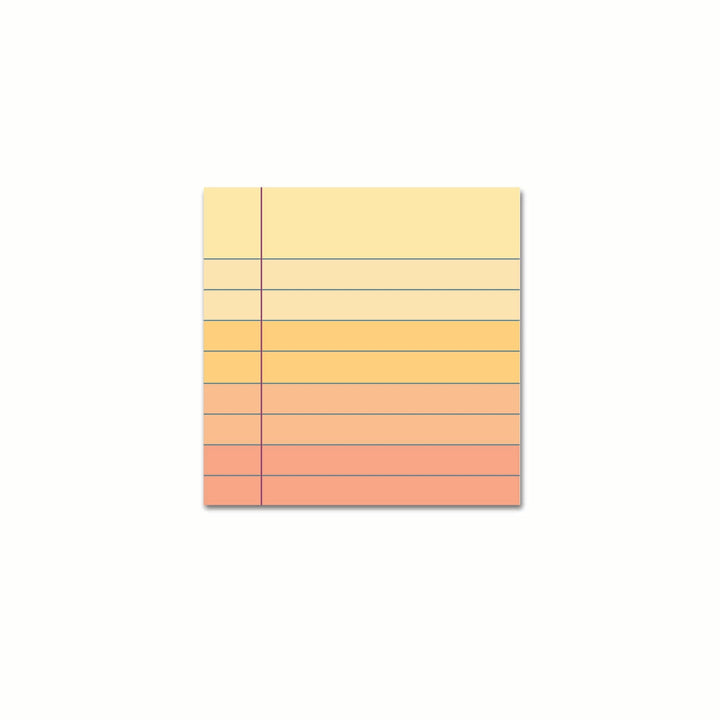Sunset Yellow Sticky Notes