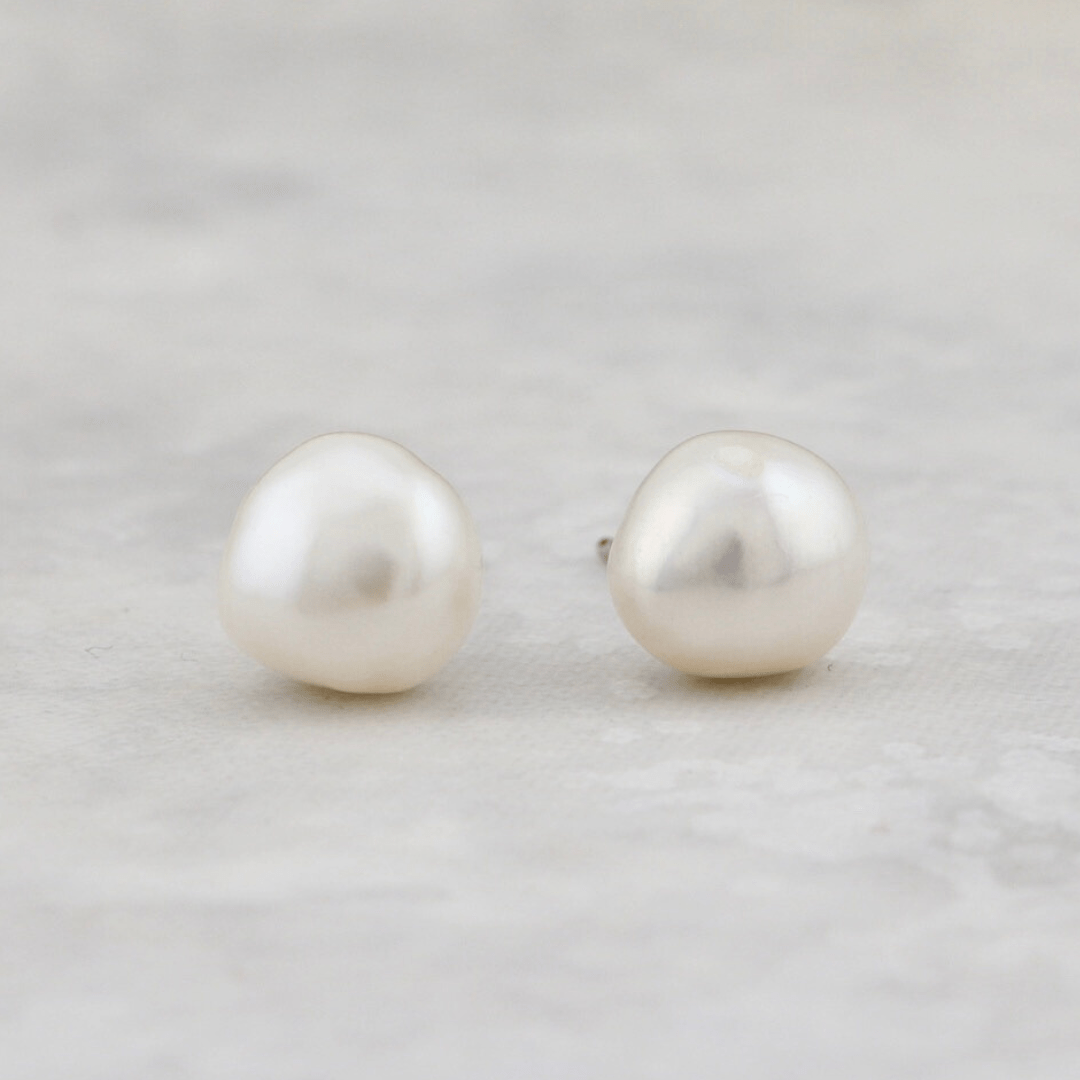 Boucles d'oreilles Perles Baroques en argent sterling