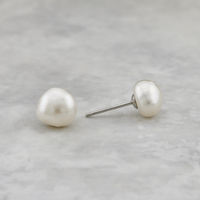 Boucles d'oreilles Perles Baroques en argent sterling