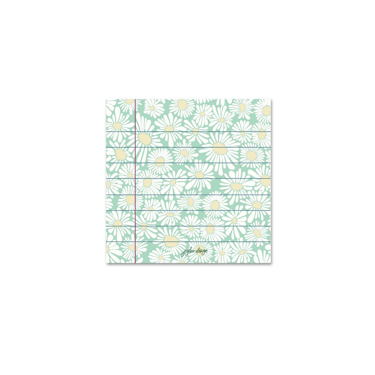 Green Daisies Sticky Notes
