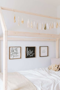 I Love You to the Moon & Back Wood Sign – Nursery Wall Art