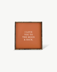I Love You to the Moon & Back Wood Sign – Nursery Wall Art