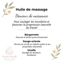 Huile de massage - Douceur de naissance