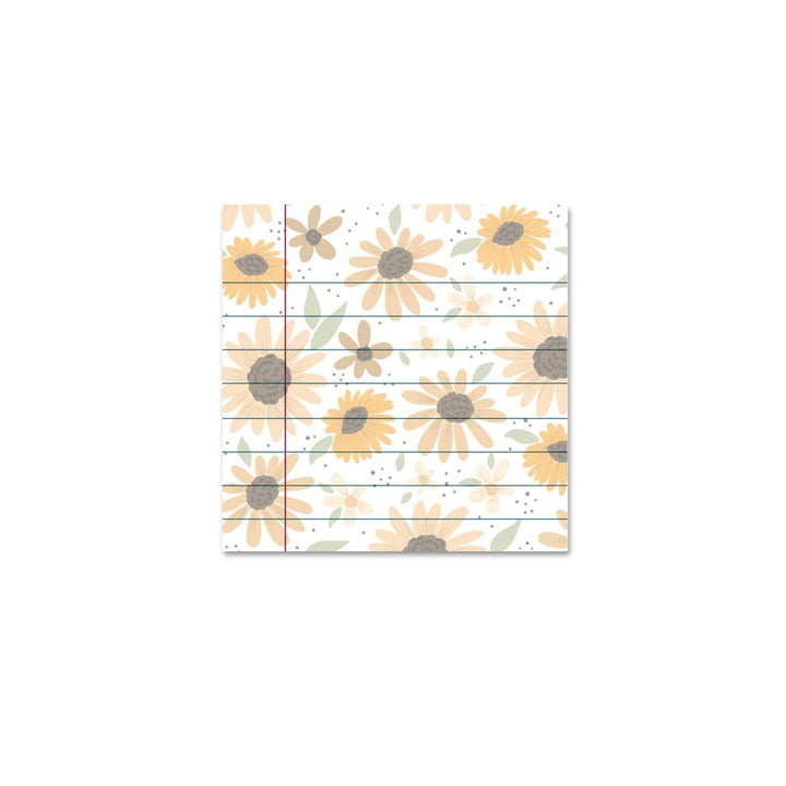 Sunflower Lined Sticky Notes